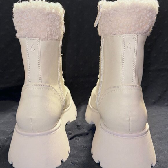 Womens Boots Size 9 Circus by Sam Edelman Larsa Ivory Mid-Calf Boots Chunky - Picture 4 of 13